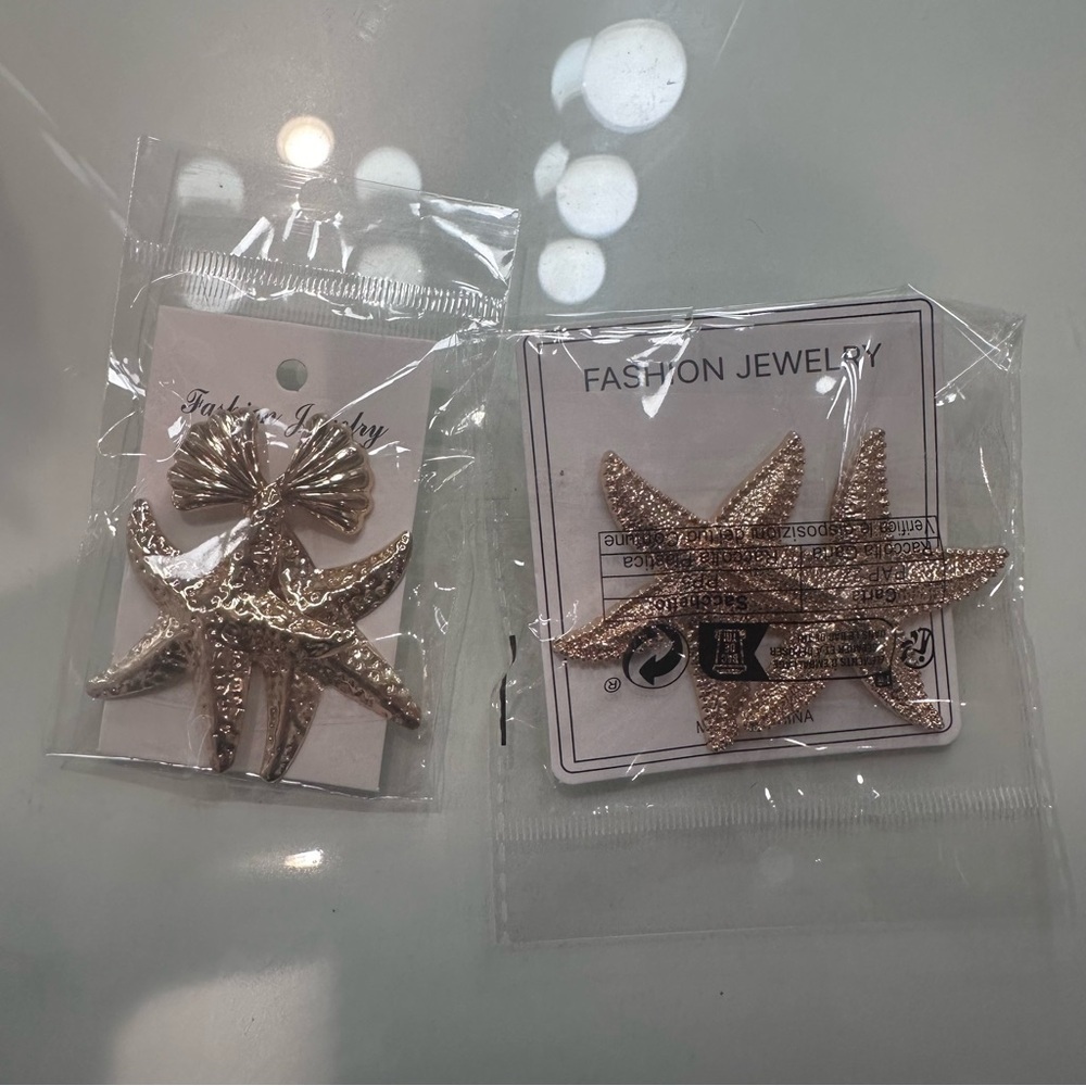 Starfish Fashion Earrings 2 Pack NWT